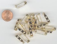20 19mm Gold Bar Pins